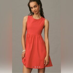 NWT Maeve (Anthropologie) Sleeveless High-Neck Back-Bow Mini Dress
